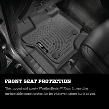 Load image into Gallery viewer, Husky Liners 17 Ford F-250 F-350 Super Duty Standard Cab WeatherBeater Black Front Floor Liners - Additional View 7