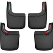 Load image into Gallery viewer, Husky Liners 17 Ford F-250 Super Duty / F-350 Super Duty Front and Rear Mud Guards (w/ Flares) Black - Main Product View