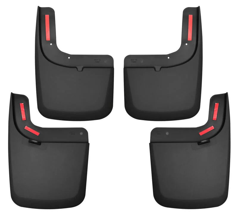 Husky Liners 17 Ford F-250 Super Duty / F-350 Super Duty Front and Rear Mud Guards (w/ Flares) Black - Main Product View