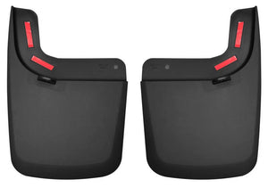 Husky Liners 17 Ford F-250 Super Duty / F-350 Super Duty Rear Mud Guards (w/ Flares) Black - Main Product View