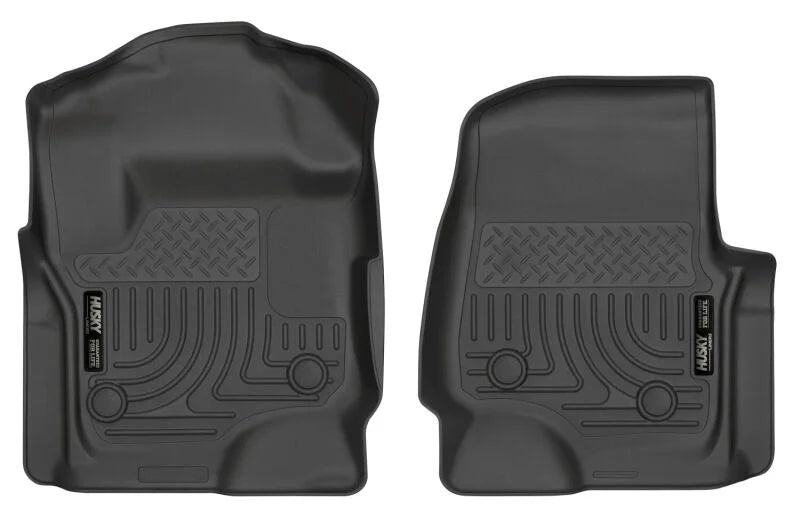 Husky Liners 17 Ford F-250 Super Duty SuperCab WeatherBeater Black Floor Liners - Main Product View