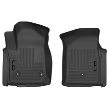 Load image into Gallery viewer, Husky Liners 19-20 Chevy Silverado WeatherBeater Black Floor Liners - Front - Main Product View