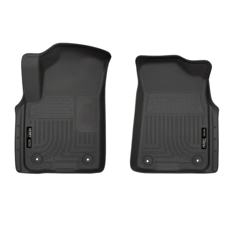 Husky Liners 19-21 Infiniti QX80 / 19-21 Nissan Armada X-act Contour Series Front Floor Liners Black - Main Product View