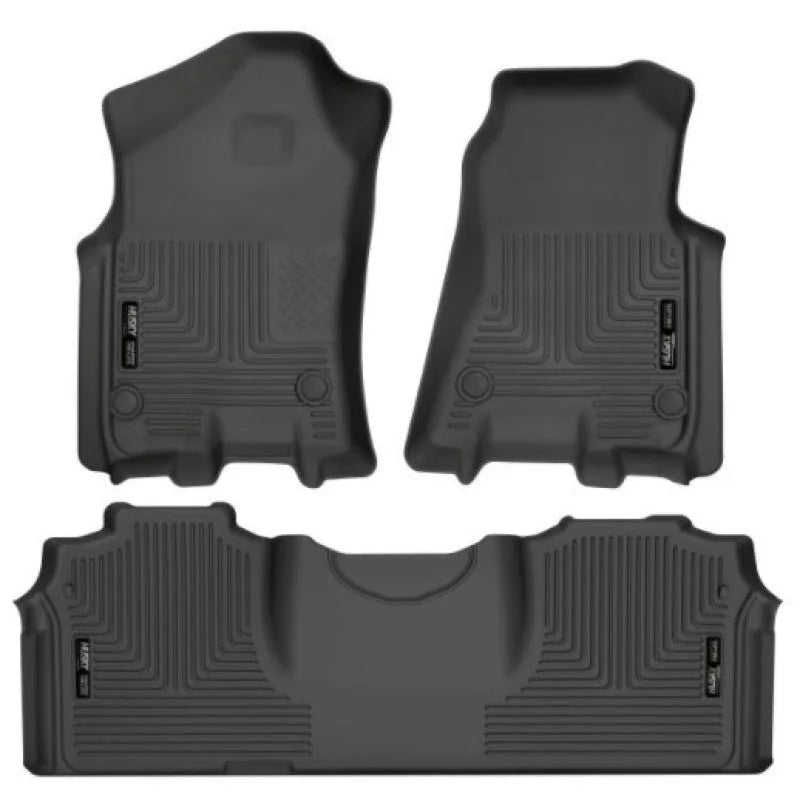 Husky Liners 19-21 RAM 2500/3500 Mega Cab Weatherbeater Front and 2nd Seat Floor Liners - Black - Additional View 9