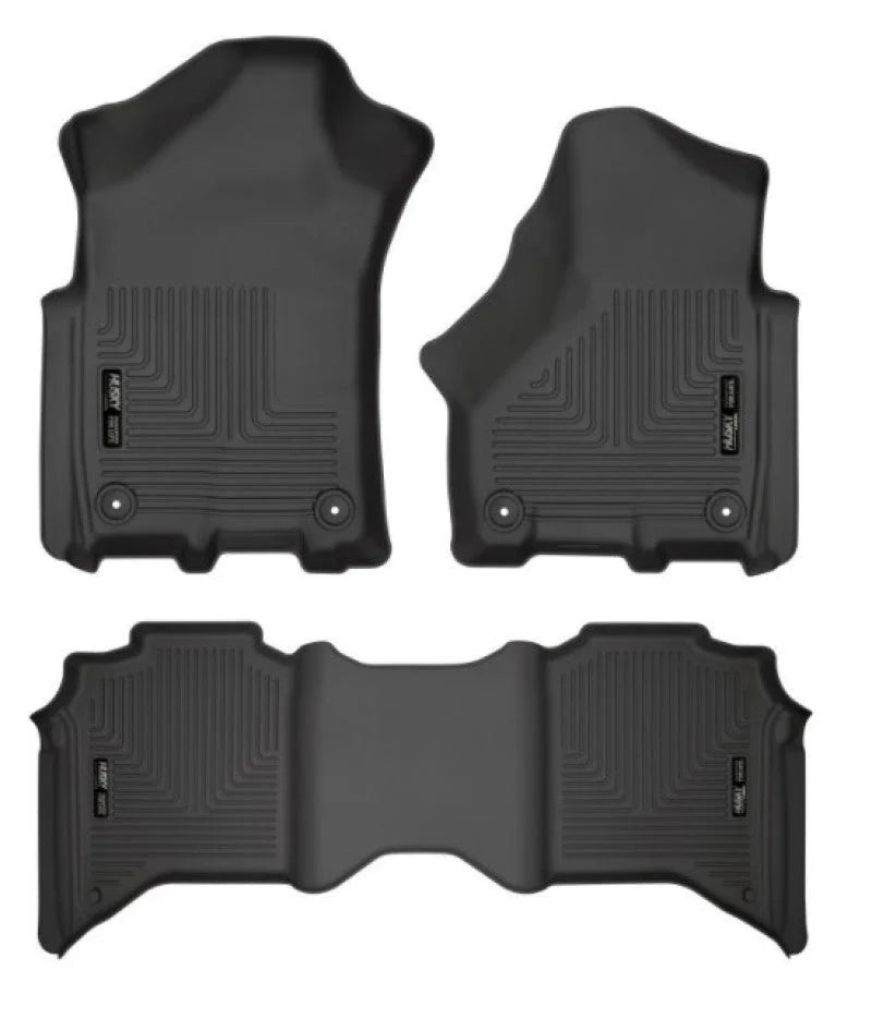 Husky Liners 19-21 Ram 2500/3500 Crew Cab Weatherbeater Black Front & 2nd Seat Floor Liners - Additional View 9