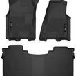 Load image into Gallery viewer, Husky Liners 19-22 Dodge Ram 1500 Crew Cab X-Act Contour Front &amp; Second Seat Floor Liners - Black - Main Product View
