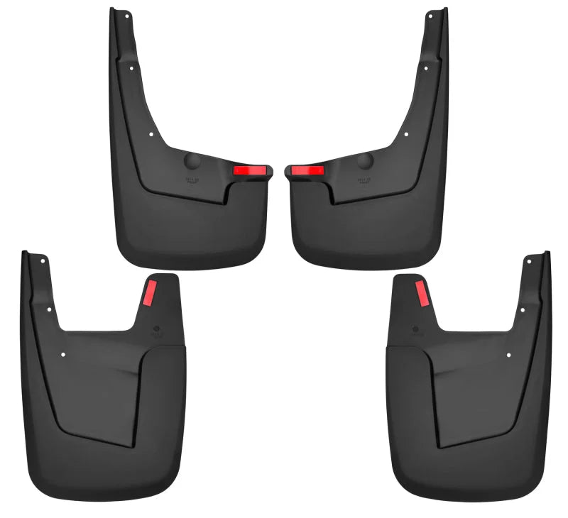 Husky Liners 19-22 RAM 1500 w/o OEM Fender Flares Custom-Molded Front & Rear Mud Guards - Main Product View