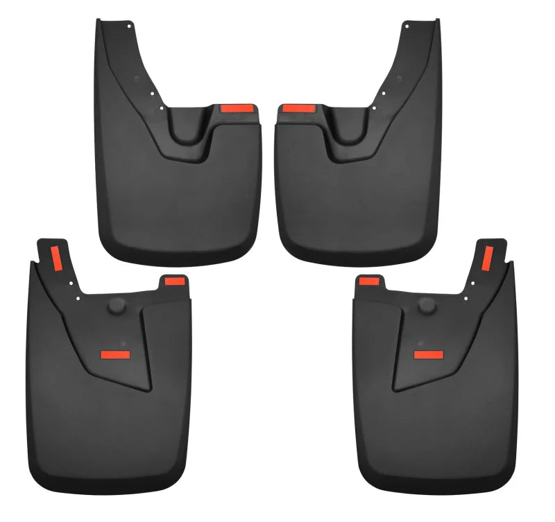 Husky Liners 19-22 Ram 2500/3500 with OEM Fender Flares Custom-Molded Front & Rear Mud Guards - Main Product View