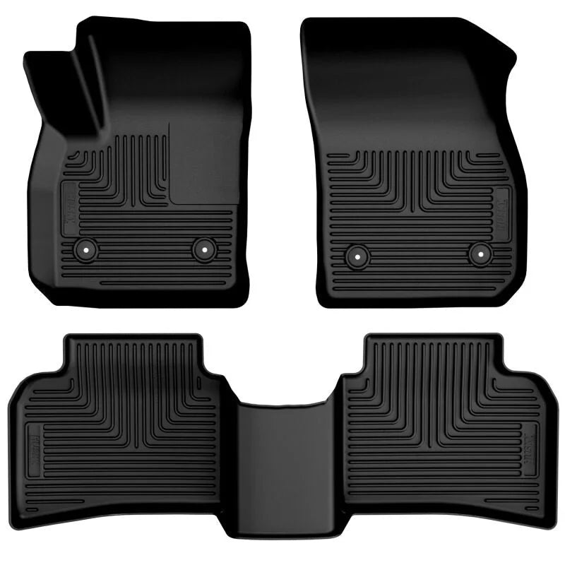 Husky Liners 19-23 Cadillac XT4 Weatherbeater Black Front & 2nd Seat Floor Liners - Main Product View