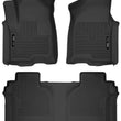 Load image into Gallery viewer, Husky Liners 19-23 Chevrolet Silverado 1500 CC X-Act Contour Front &amp; Second Seat Floor Liners - Main Product View