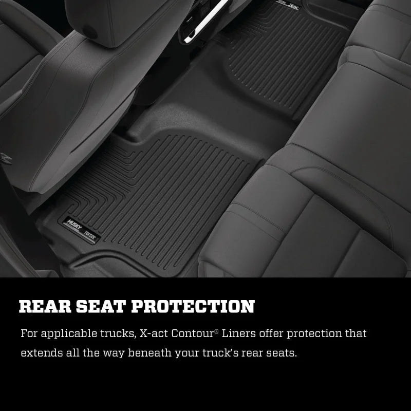 Husky Liners 19-23 Chevrolet Silverado 1500 CC X-Act Contour Front & Second Seat Floor Liners - Additional View 10