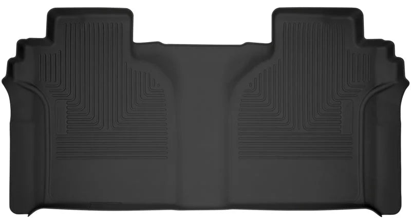 Husky Liners 19-23 Chevy Silverado 1500 CC X-Act Contour Black 2nd Seat Floor Liners (Full Coverage) - Main Product View