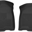 Load image into Gallery viewer, Husky Liners 19-23 Chevy Silverado 1500 Crew Cab/Double Cab X-Act Contour Front Black Floor Liners - Main Product View