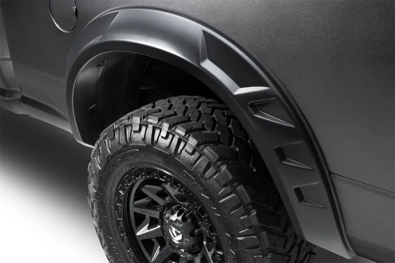 Husky Liners 19-23 RAM 2500/3500 DRT Style Fender Flares (Smooth) 4pc - Blk - Installation View