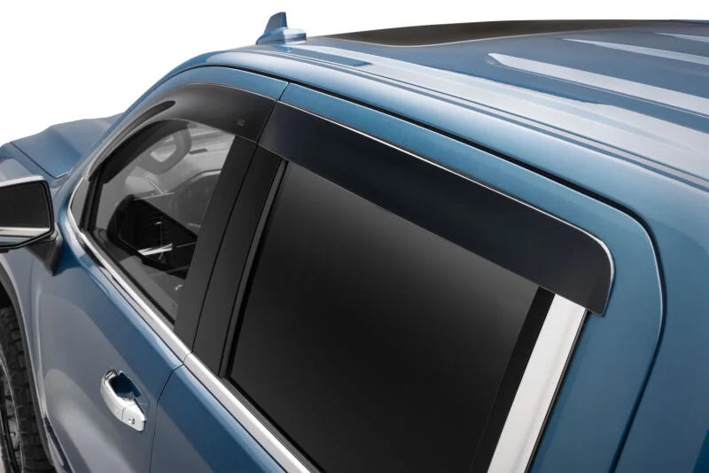 Husky Liners 19-24 Chevrolet Silverado/GMC Sierra 1500 CC Ventvisor Low Profile (4pc) - Smoke - Side View