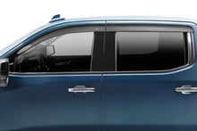 Load image into Gallery viewer, Husky Liners 19-24 Chevrolet Silverado/GMC Sierra 1500 CC Ventvisor Low Profile (4pc) - Smoke - Detail View