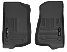 Load image into Gallery viewer, Husky Liners 19-24 Jeep Wrangler JL/JLU WeatherBeater Front Row Black Floor Liners - Main Product View