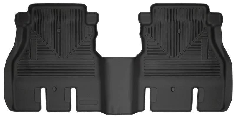 Husky Liners 19-24 Jeep Wrangler JLU WeatherBeater Second Row Black Floor Liners - Main Product View