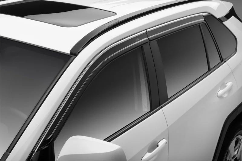 Husky Liners 19-24 Toyota RAV4 Ventvisor Low Profile (4pc) - Chrome - Back View