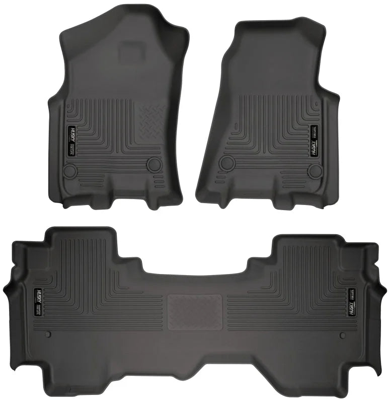 Husky Liners 19 Dodge Ram 1500 Quad Cab Weatherbeater Black Front & 2nd Seat Floor Liners - Main Product View
