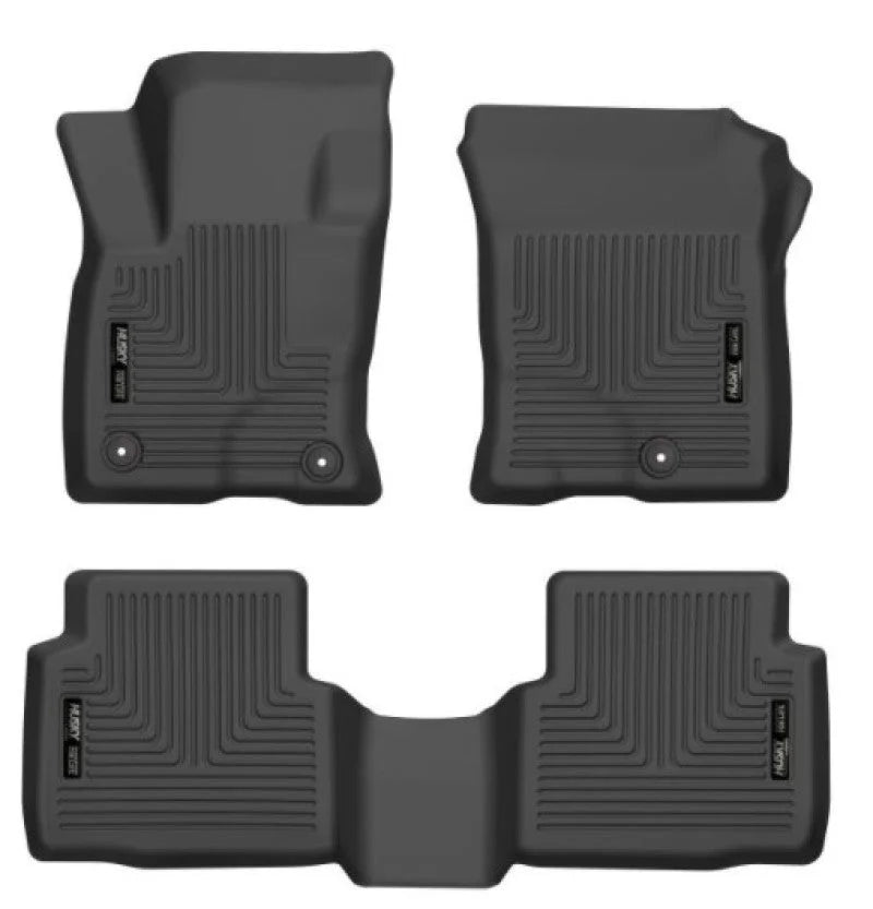 Husky Liners 20-21 Ford Escape All Models Exc Hybrid Weatherbeater Front and 2nd Seat Liners - BLK - Additional View 7