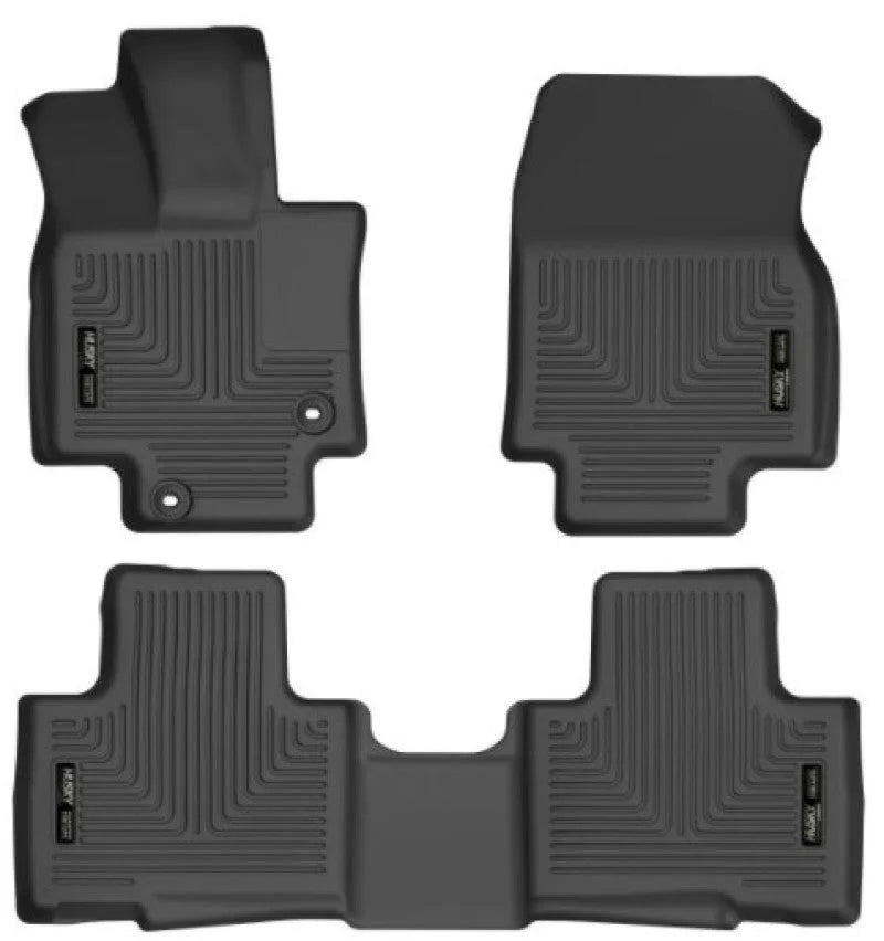 Husky Liners 20-21 Highlander All / 21 Highlander XSE Weatherbeater Front & 2nd Seat Liners - Black - Additional View 10