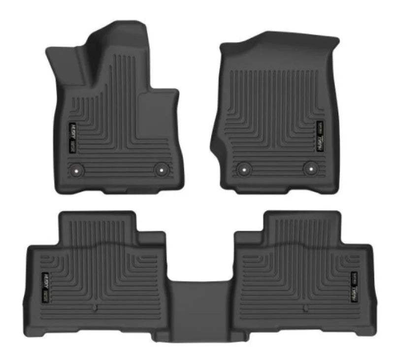 Husky Liners 20-21 Lincoln Aviator w 2nd Row Bench/Buckets Weatherbeater Front/2nd Seat Liners - BLK - Additional View 8