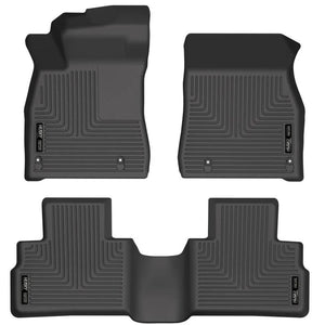 Husky Liners 20-21 Nissan Sentra Weatherbeater Front & 2nd Seat Floor Liners - Black - Main Product View