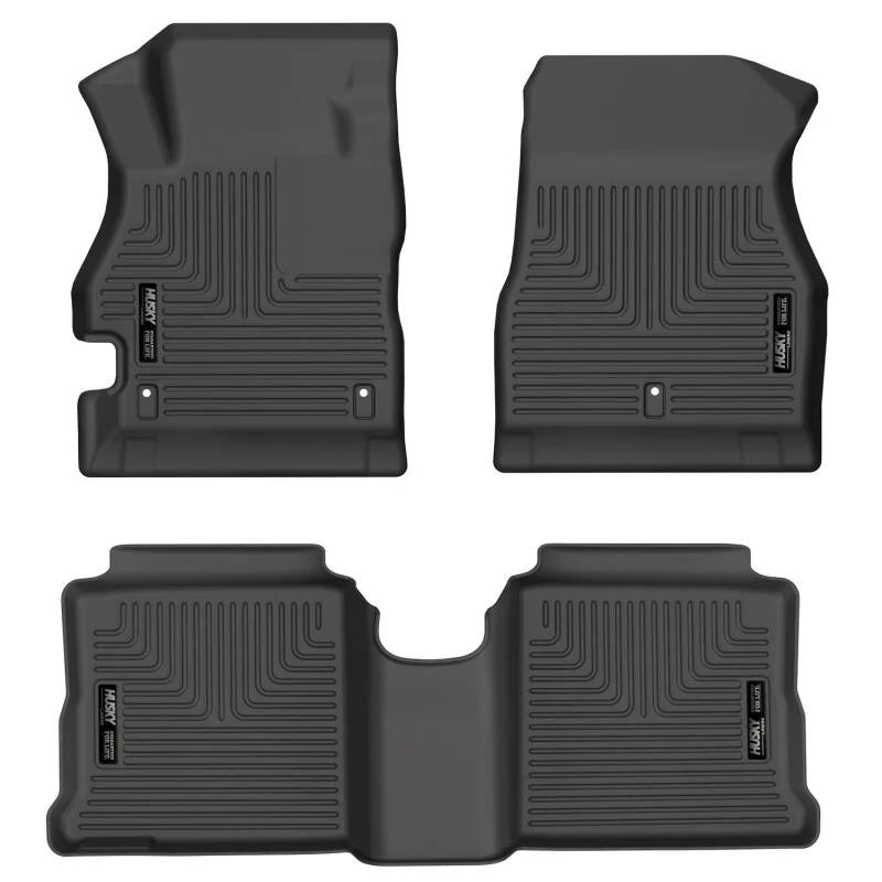 Husky Liners 20-22 Nissan Versa Weatherbeater Black Front & 2nd Seat Floor Liners - Main Product View