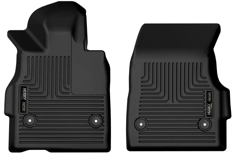 Husky Liners 20-24 Chevrolet Corvette WeatherBeater Black Front Floor Liners - Main Product View