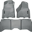 Load image into Gallery viewer, Husky Liners 2012 Dodge Ram 1500/2500/3500 Crew Cab WeatherBeater Combo Gray Floor Liners - Main Product View