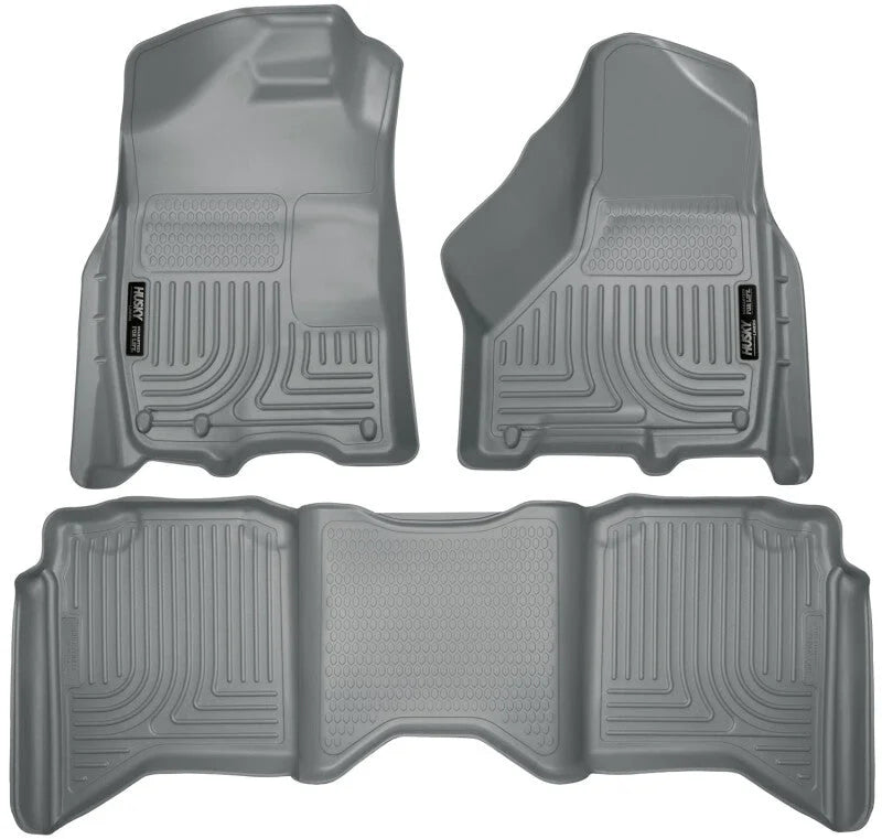 Husky Liners 2012 Dodge Ram 1500/2500/3500 Crew Cab WeatherBeater Combo Gray Floor Liners - Main Product View