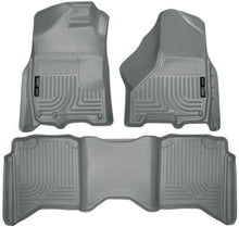 Load image into Gallery viewer, Husky Liners 2012 Dodge Ram 1500/2500/3500 Crew Cab WeatherBeater Combo Gray Floor Liners - Main Product View