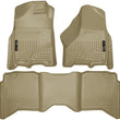 Load image into Gallery viewer, Husky Liners 2012 Dodge Ram 1500/2500/3500 Crew Cab WeatherBeater Combo Tan Floor Liners - Main Product View