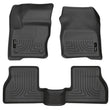 Load image into Gallery viewer, Husky Liners 2012 Ford Focus (4DR/5DR) WeatherBeater Combo Black Floor Liners - Main Product View