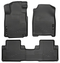 Load image into Gallery viewer, Husky Liners 2012 Honda CR-V WeatherBeater Combo Black Floor Liners - Main Product View