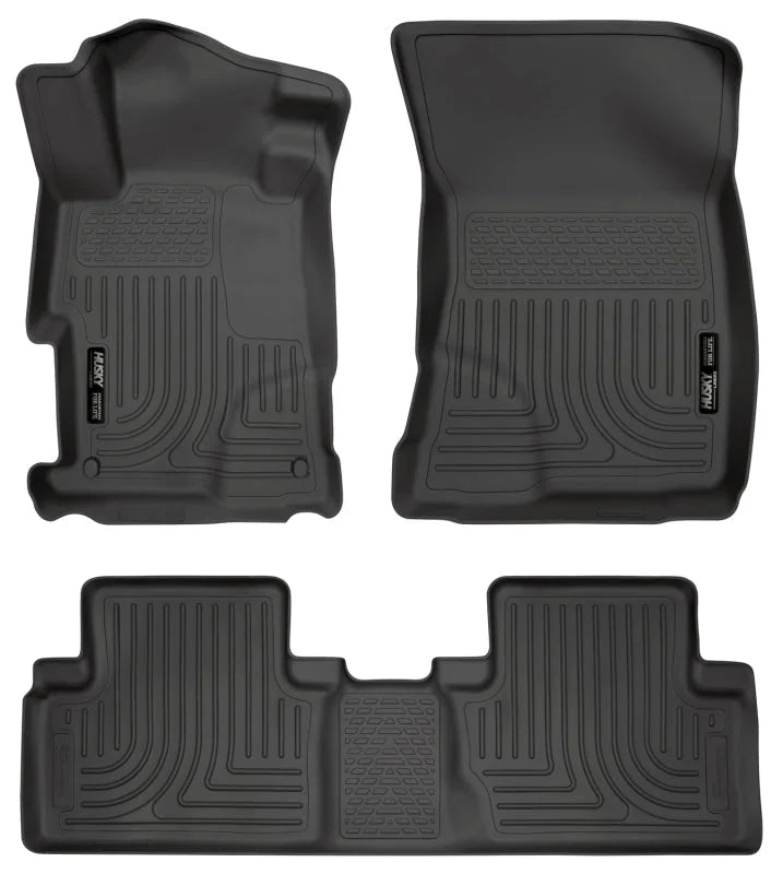 Husky Liners 2012 Honda Civic WeatherBeater Combo Black Floor Liners - Main Product View