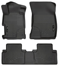 Load image into Gallery viewer, Husky Liners 2012 Honda Civic WeatherBeater Combo Black Floor Liners - Main Product View