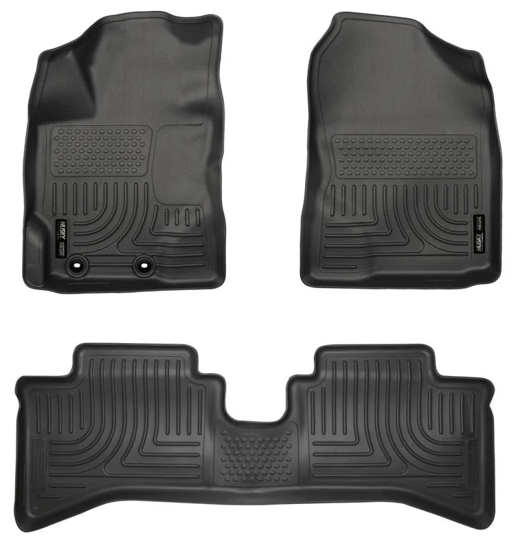 Husky Liners 2012 Toyota Prius c WeatherBeater Combo Black Floor Liners - Main Product View
