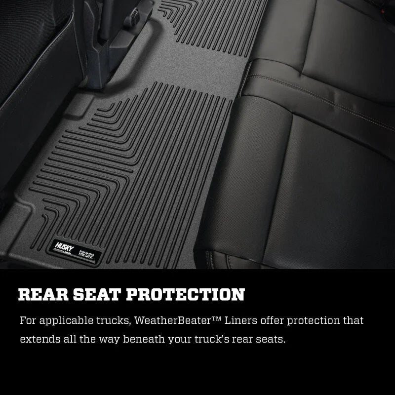 Husky Liners 2012.5 Ford SuperDuty/F-250/F-350 Regular Cab WeatherBeater Black Floor Liners - Additional View 8
