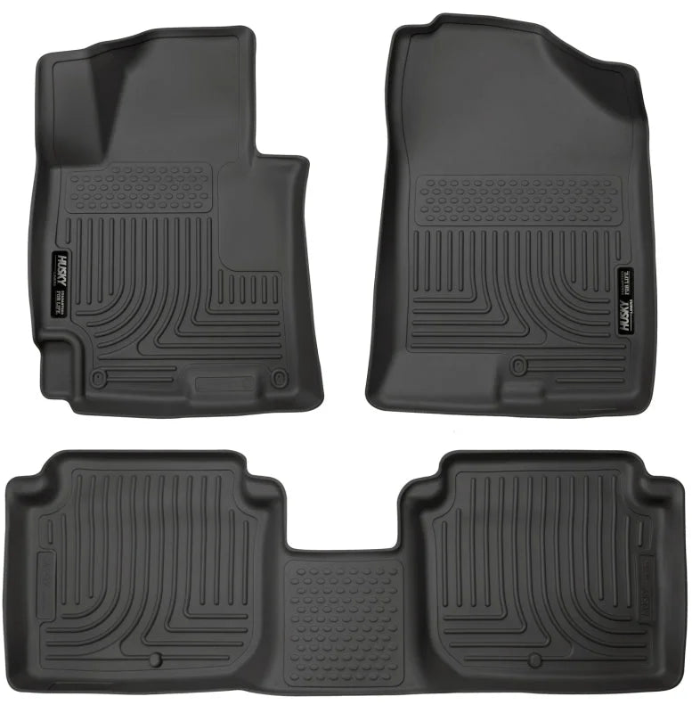 Husky Liners 2014-2016 Hyundai Elantra WeatherBeater Combo Black Floor Liners - Main Product View