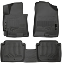 Load image into Gallery viewer, Husky Liners 2014-2016 Hyundai Elantra WeatherBeater Combo Black Floor Liners - Main Product View