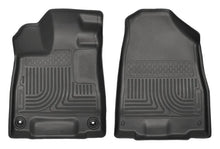Load image into Gallery viewer, Husky Liners 2014 Acura MDX All Models Weatherbeater Black Front Floor Liners - Main Product View