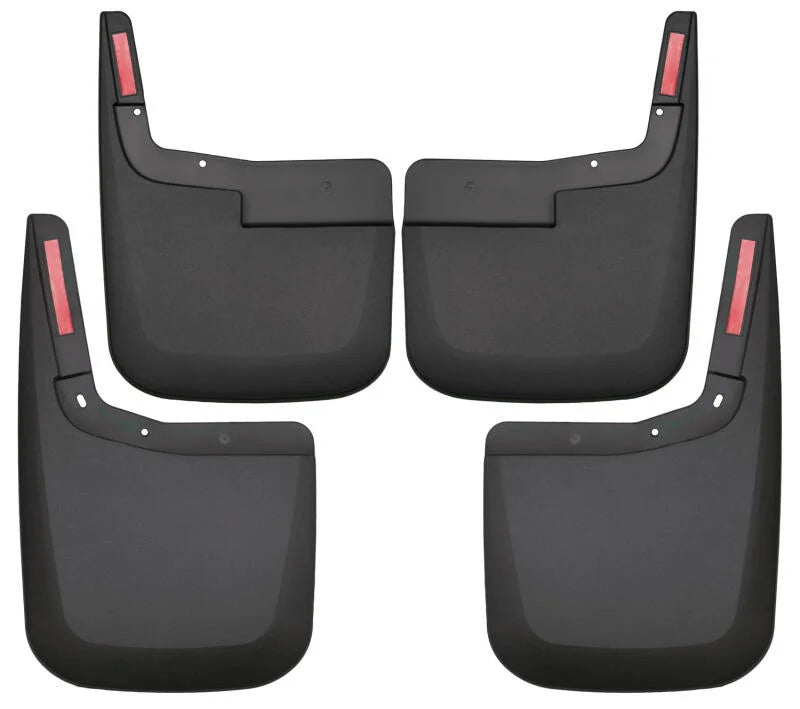 Husky Liners 2015-2017 Ford F-150 w/o Fender Flares Front and Rear Mud Guards - Black - Main Product View