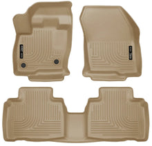 Load image into Gallery viewer, Husky Liners 2015 Ford Edge WeatherBeater Front &amp; 2nd Row Combo Tan Floor Liners - Main Product View