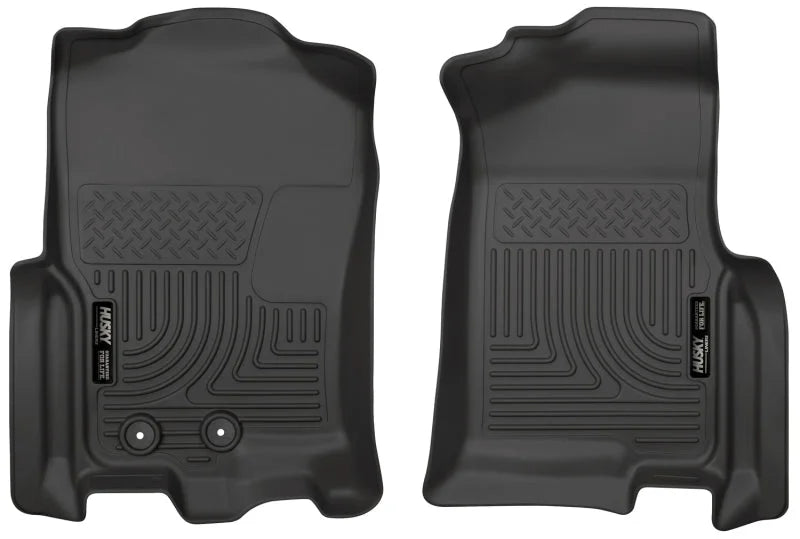 Husky Liners 2015 Ford Expedition/Lincoln Navigator WeatherBeater Front Black Floor Liners - Main Product View
