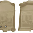 Load image into Gallery viewer, Husky Liners 2015 Ford Expedition/Lincoln Navigator WeatherBeater Front Tan Floor Liners - Main Product View