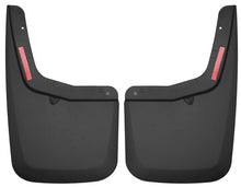 Load image into Gallery viewer, Husky Liners 2015 Ford F-150 w/ OE Fender Flares Mud Guards Black Front Mud Guards - Main Product View