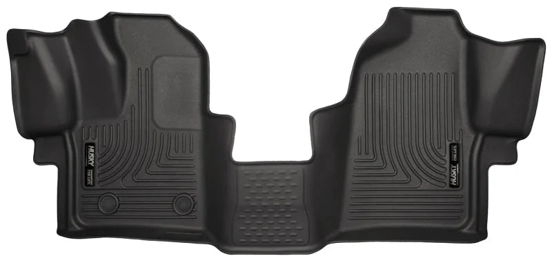 Husky Liners 2015 Ford Transit-150/Transit-250/Transit-350 WeatherBeater Front Black Floor Liners - Main Product View