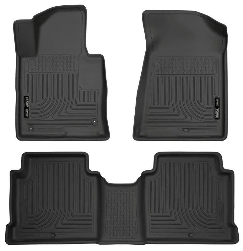 Husky Liners 2015 Hyundai Sonata Weatherbeater Black Front & 2nd Seat Floor Liners - Main Product View